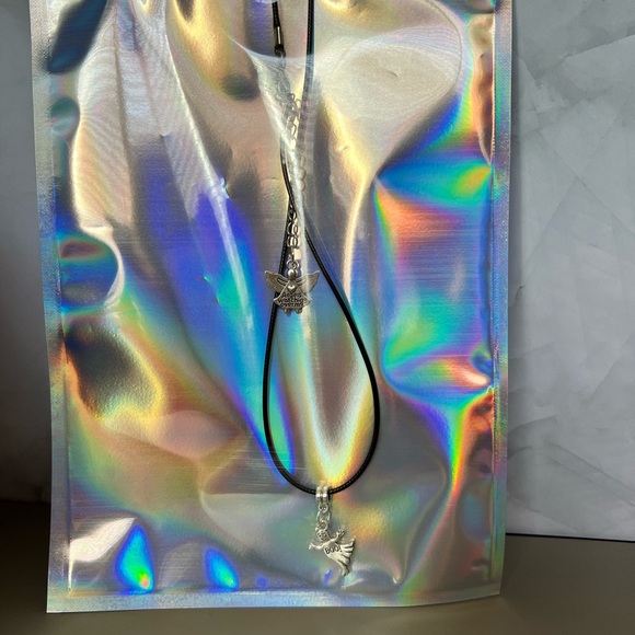 Paranormal Ghost Pendant Necklace with Angel Charm for the back of the neck - Picture 14 of 14